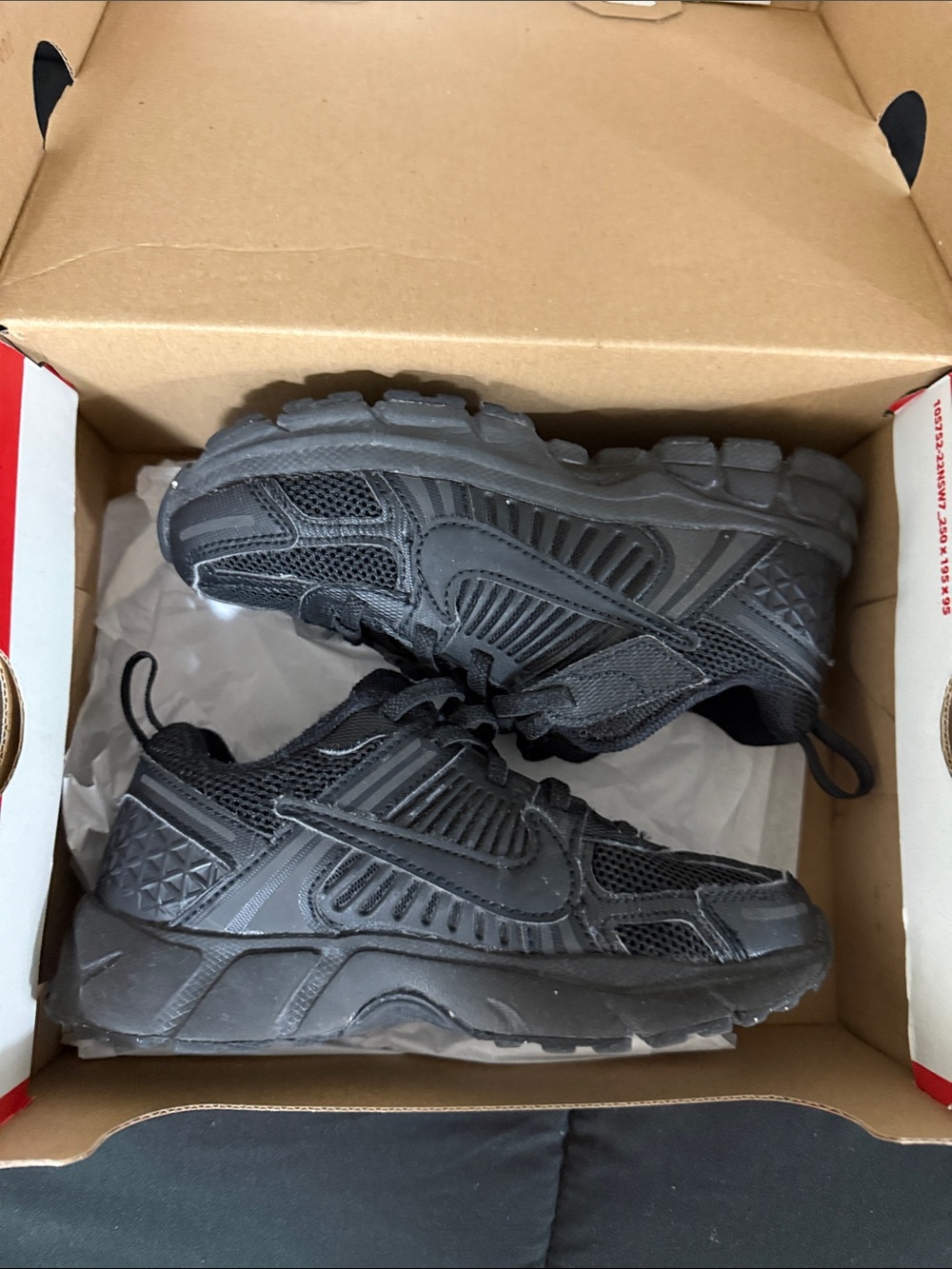 Nike Kids All-Black Trail-Style Lace-Up Sneakers